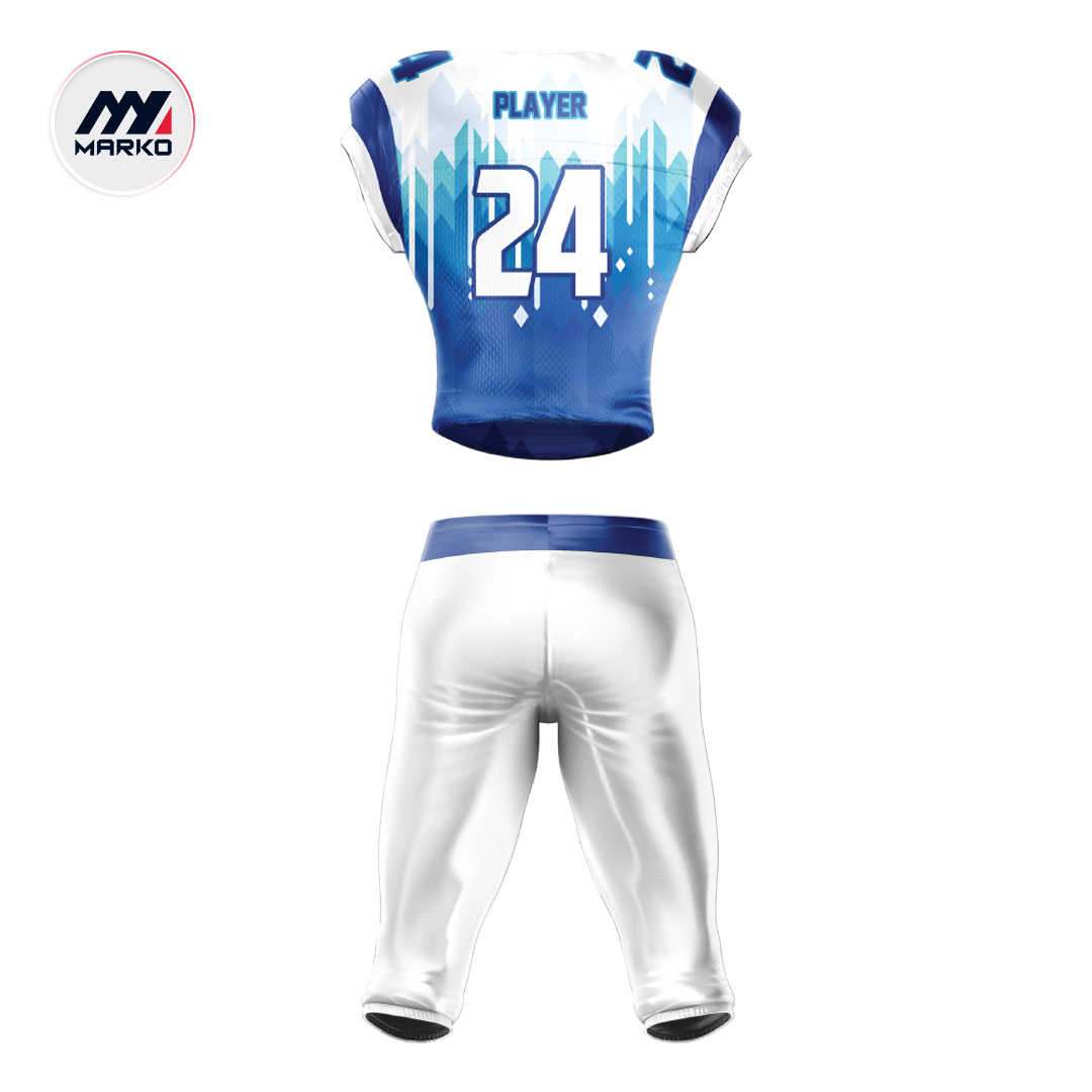 American Football Uniform Sublimated Pearl American Football Uniform Sublimated Pearl