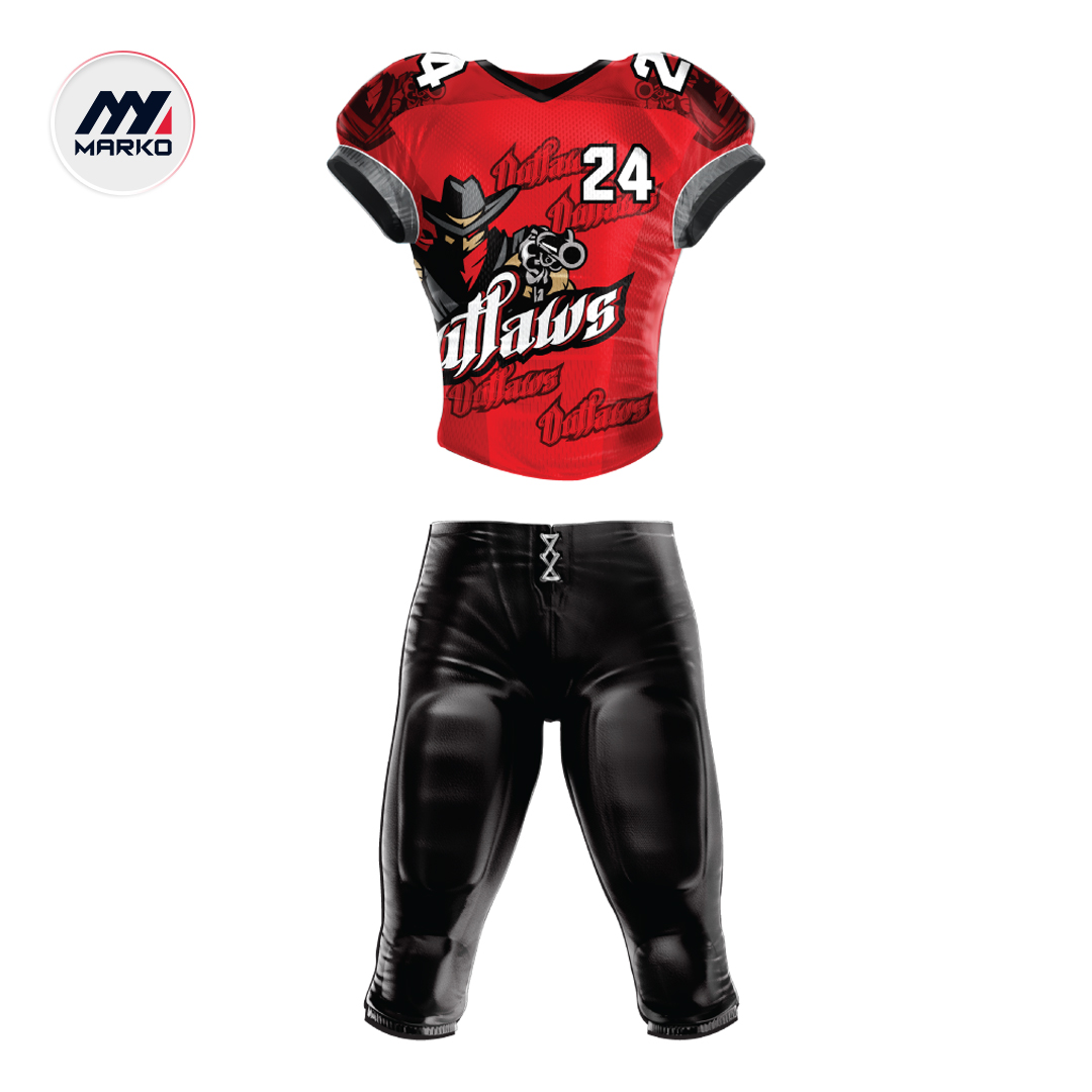 American Football Uniform Sublimated Pearl