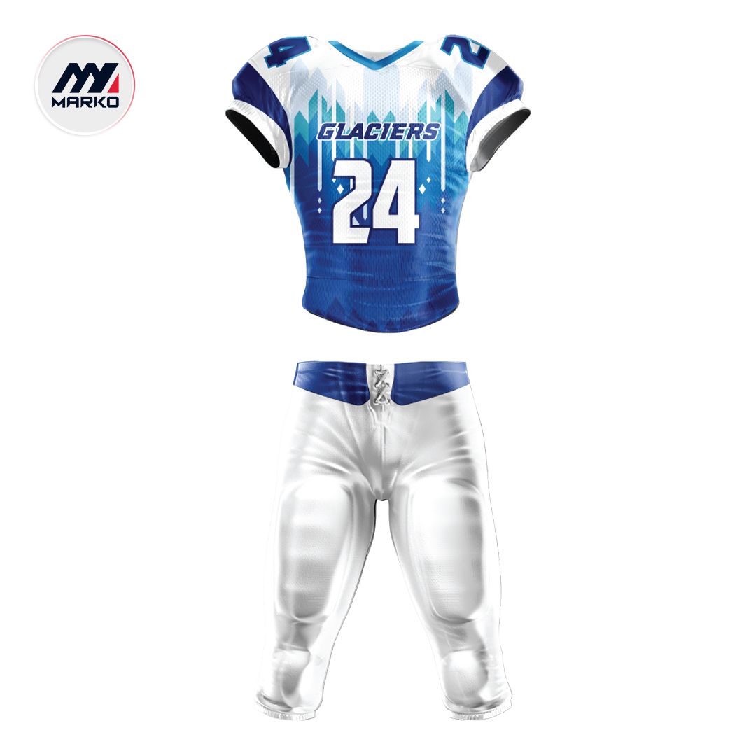 American Football Uniform Sublimated Pearl