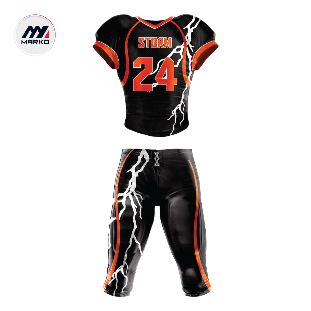 American Football Uniform Sublimated Pearl