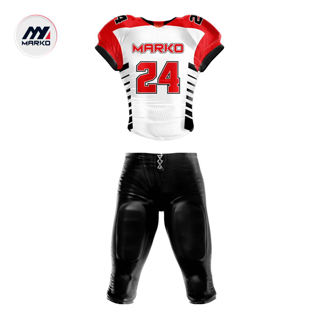 American Football Uniform Sublimated Pearl